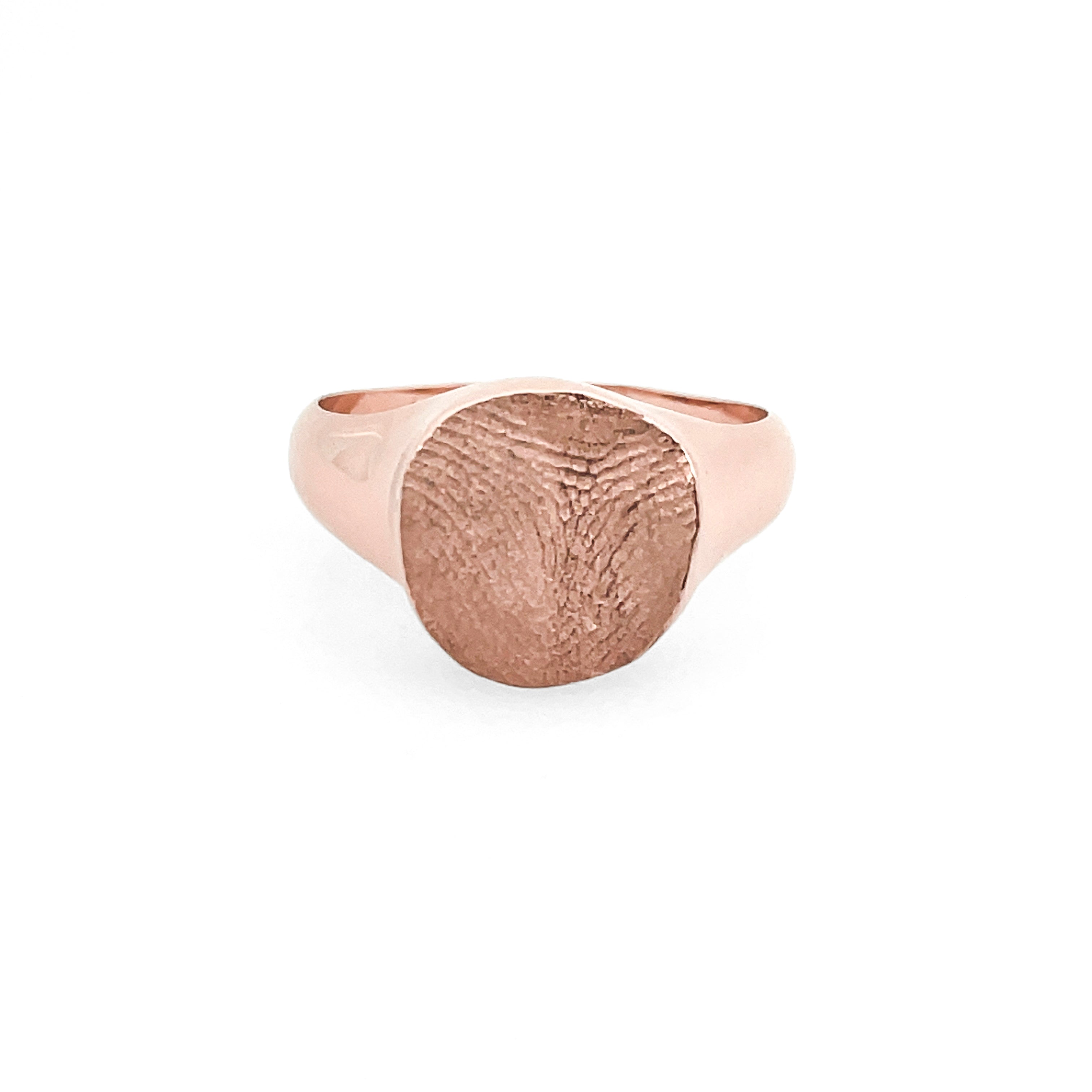 Rose Gold Signet Impression Ring
