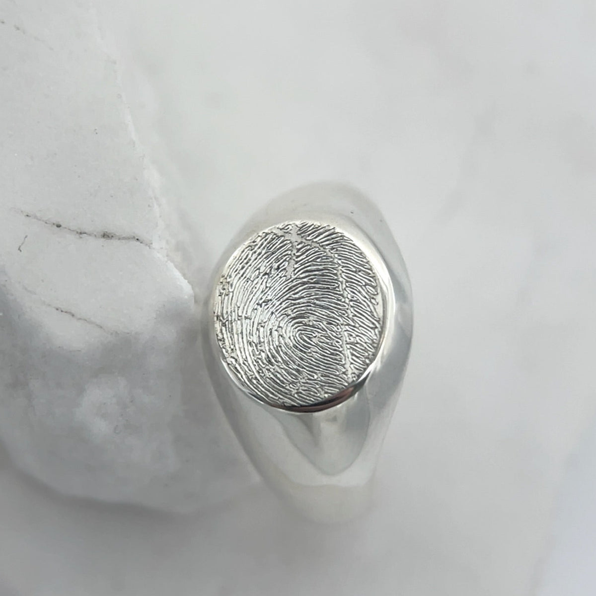 Sterling Silver Signet Impression Ring