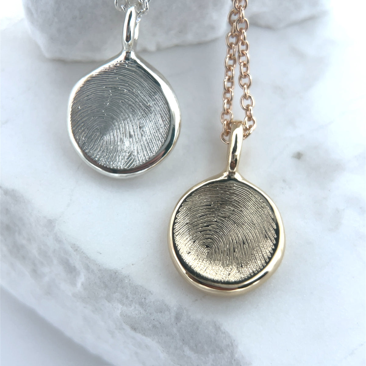 Gold Impression Necklace