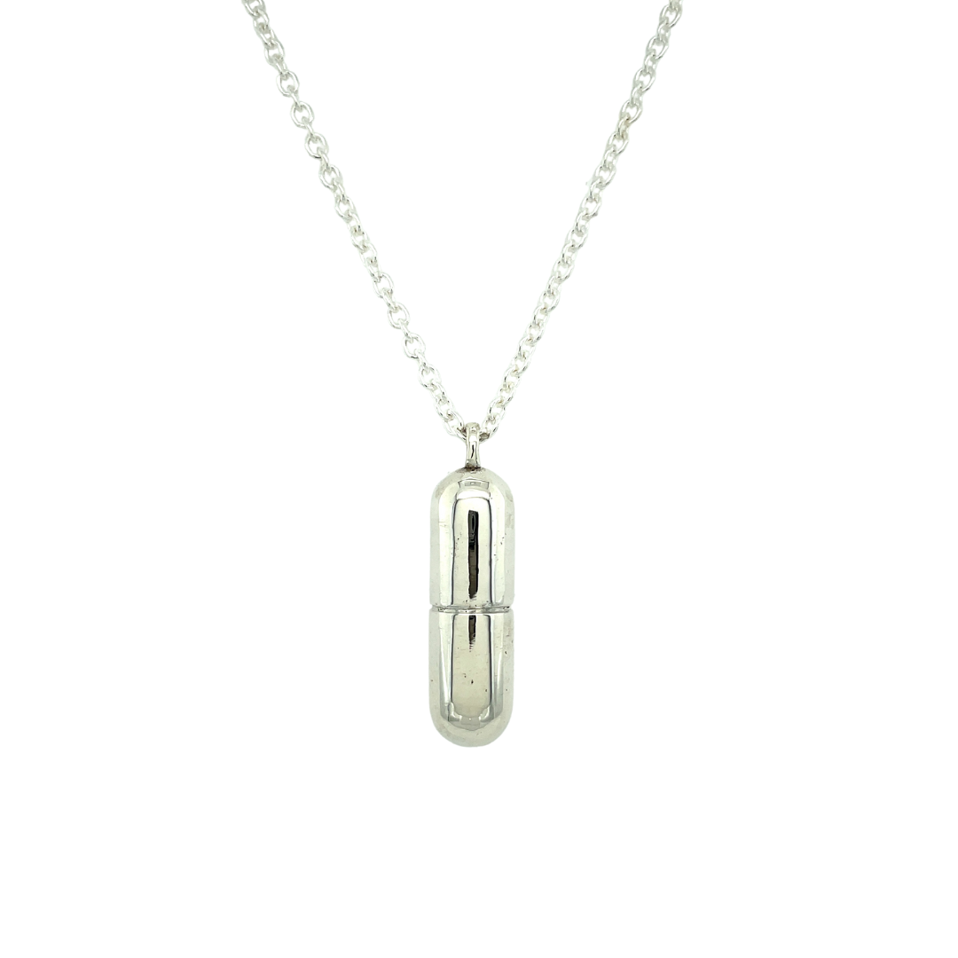 Sterling Silver Capsule Necklace