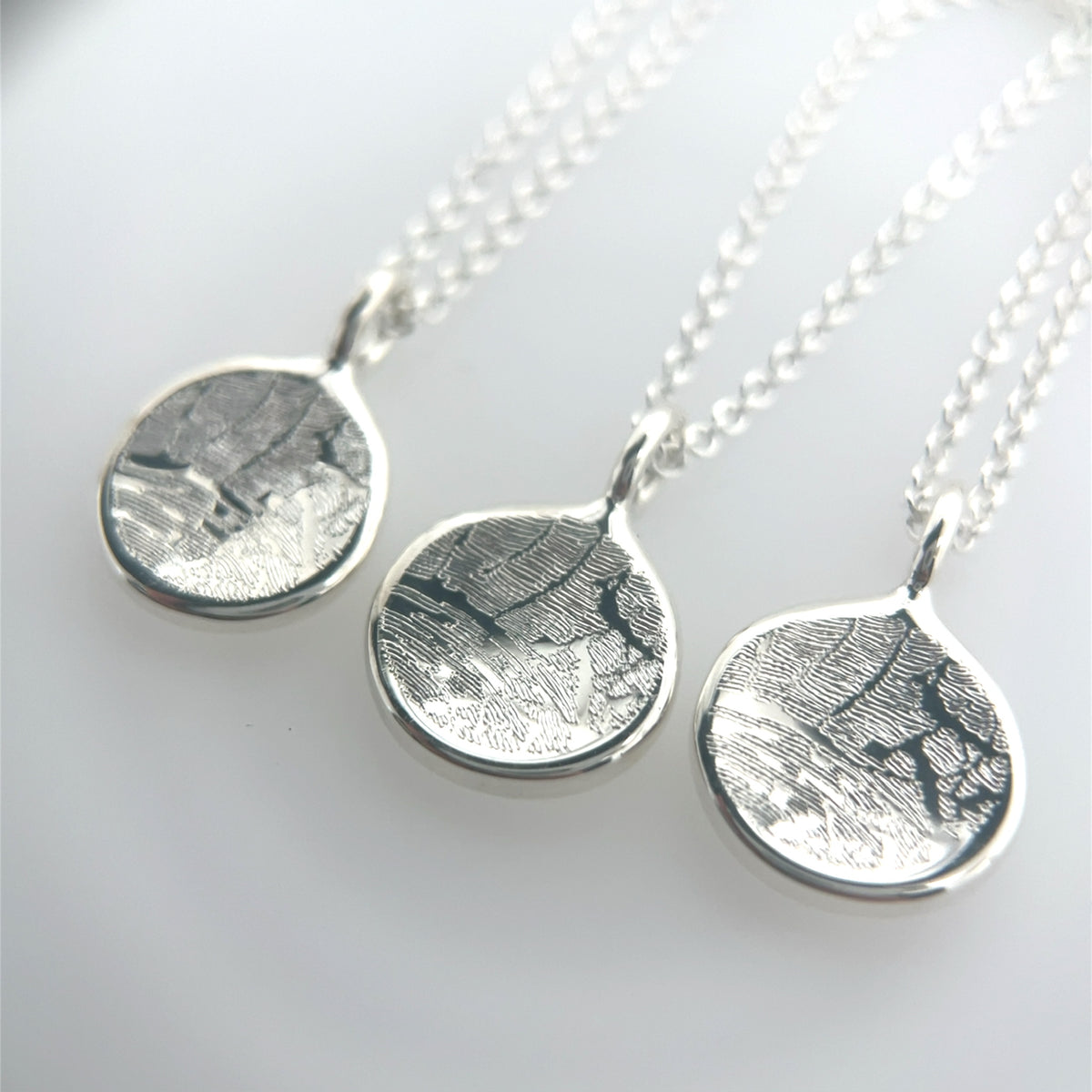Sterling Silver Impression Necklace