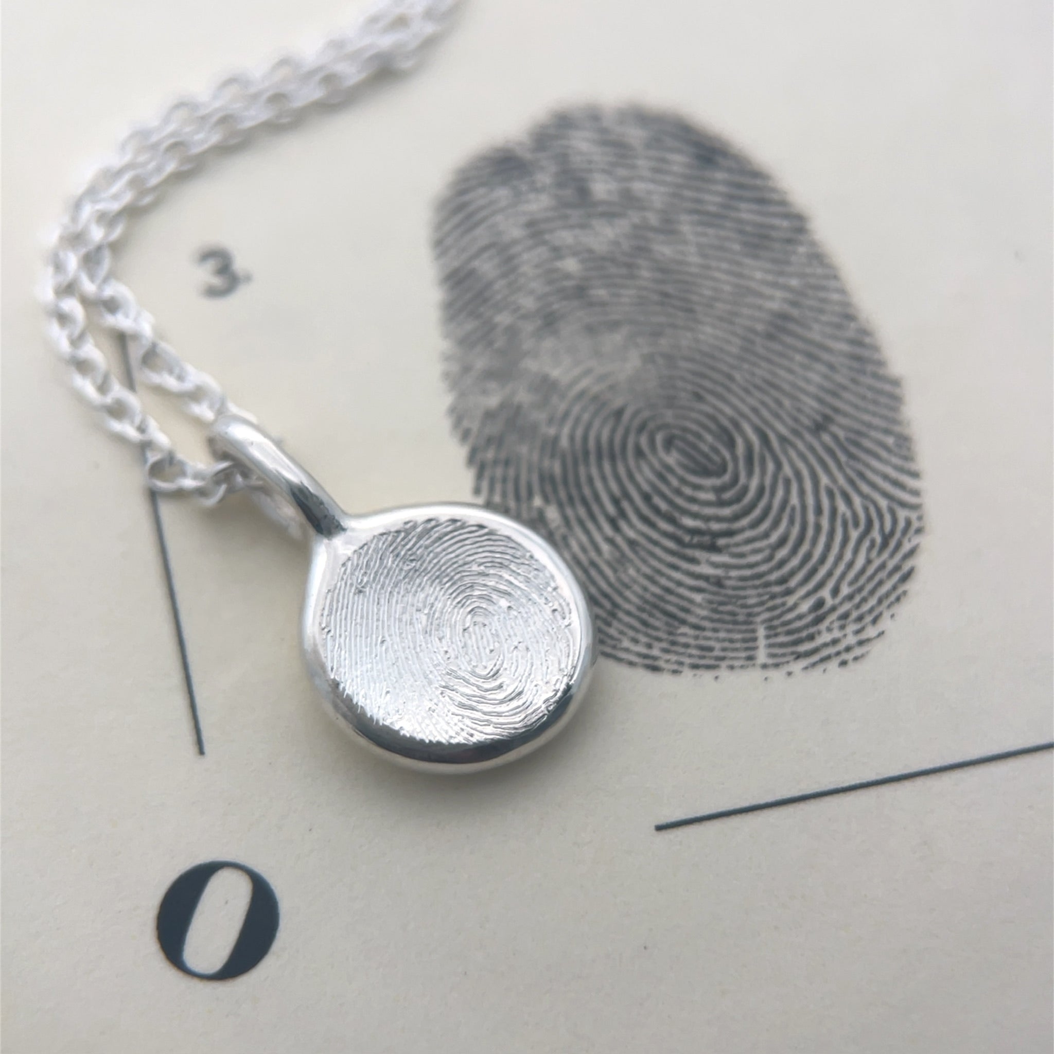 Sterling Silver Impression Necklace