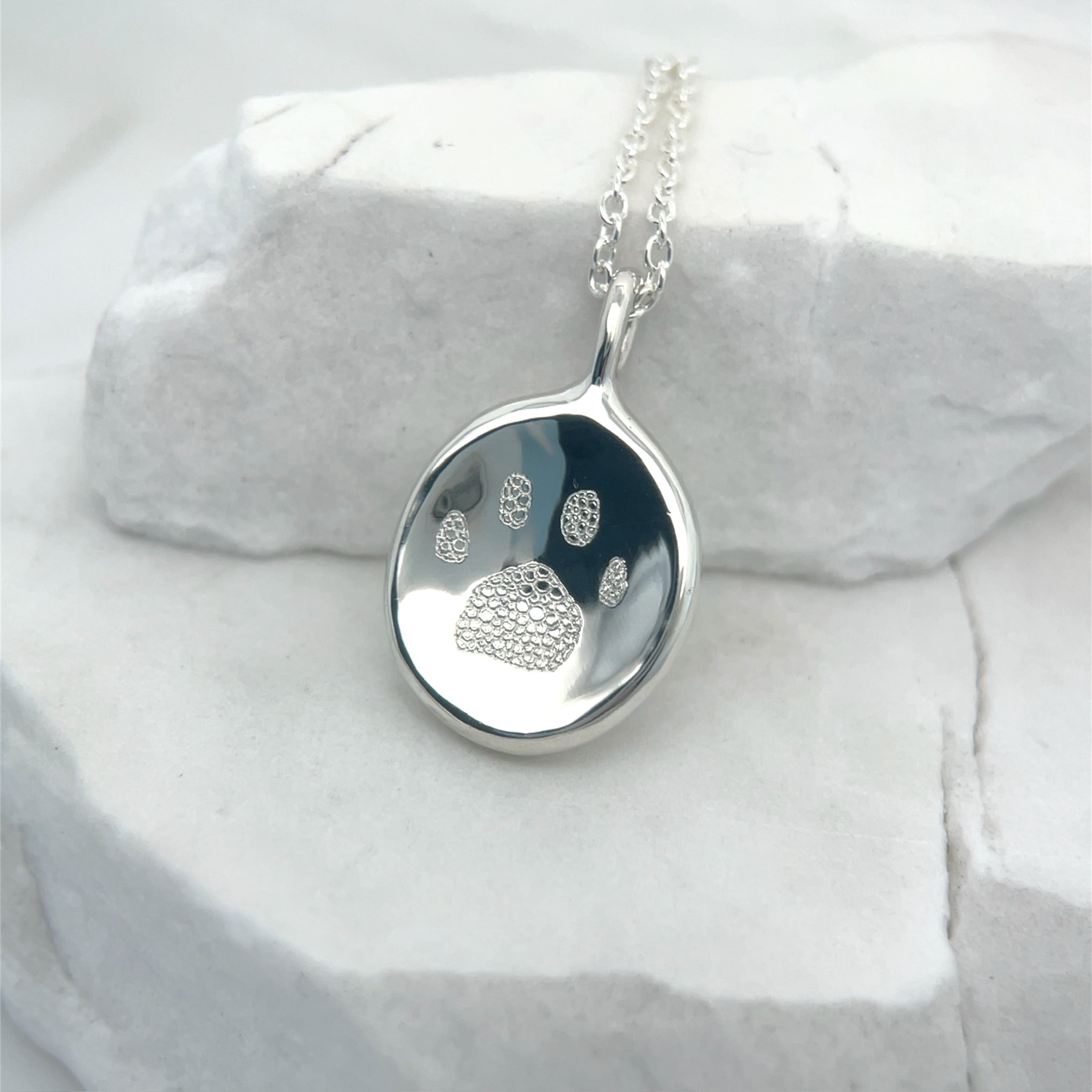 Sterling Silver Impression Necklace