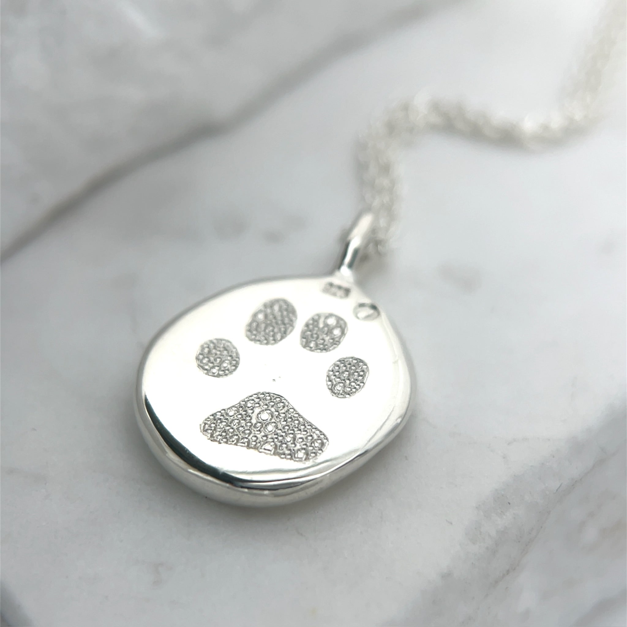 Sterling Silver Impression Necklace