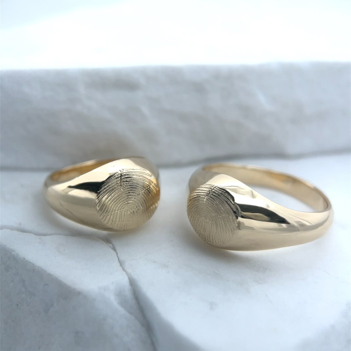 Gold Signet Impression Ring