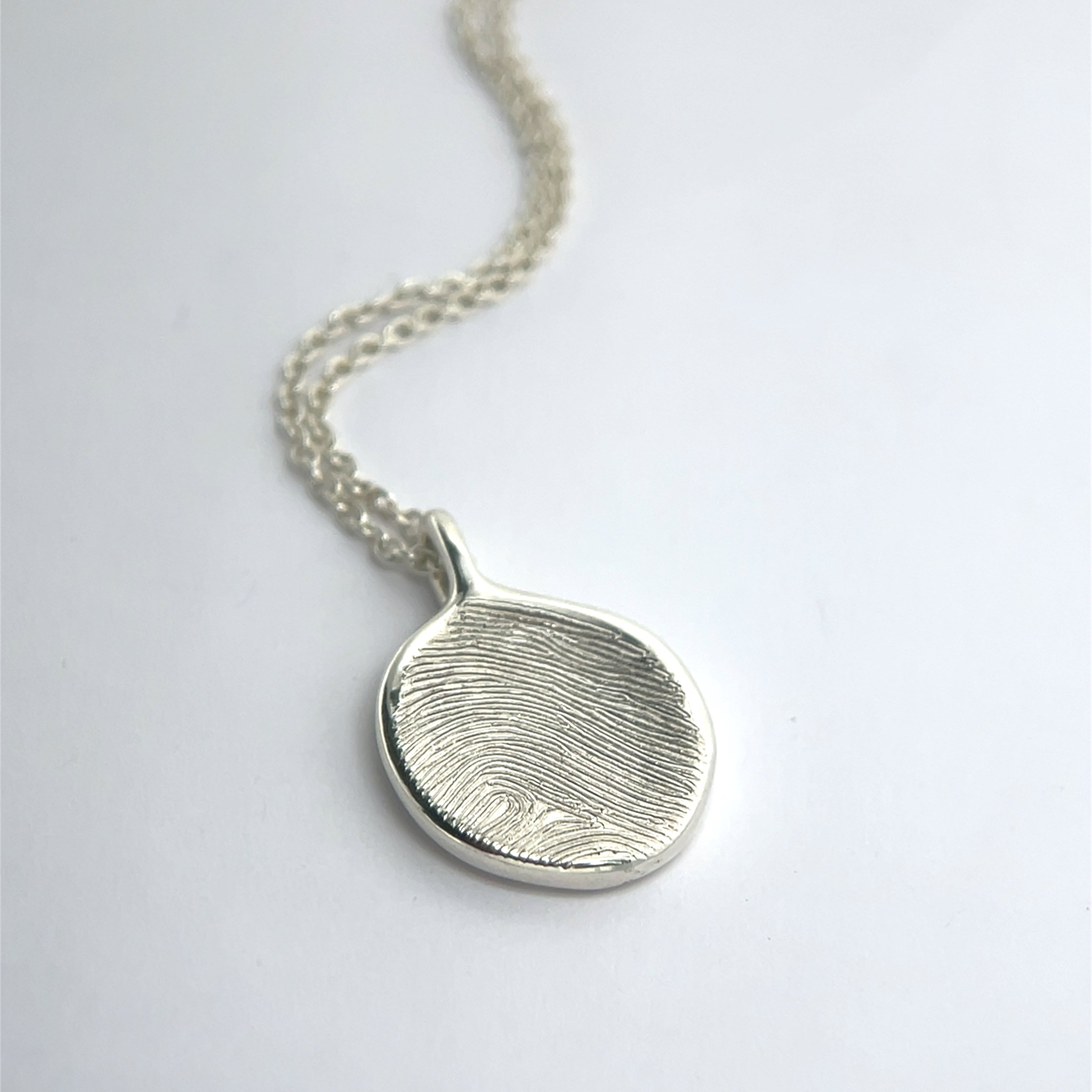 Sterling Silver Impression Necklace