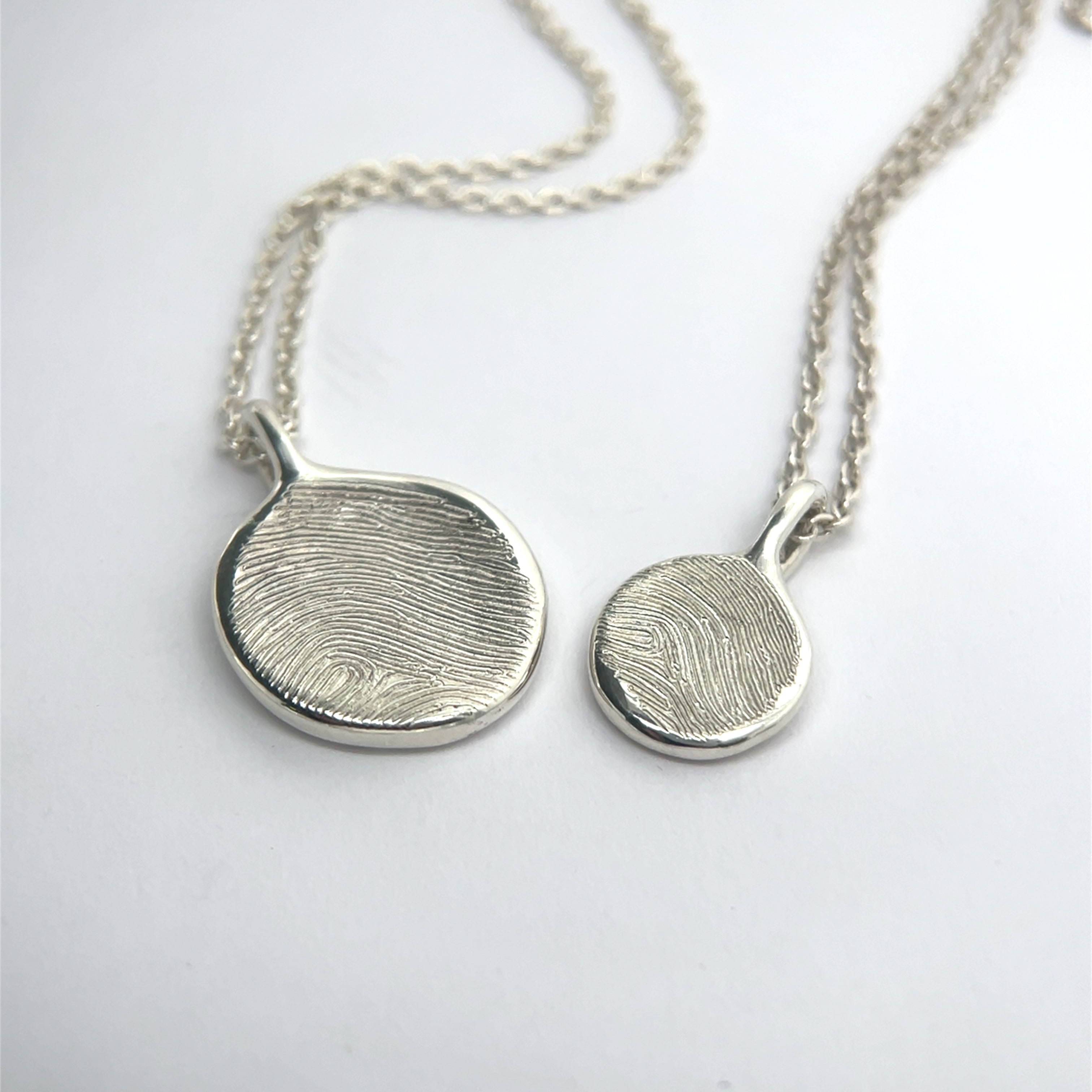 Sterling Silver Impression Necklace