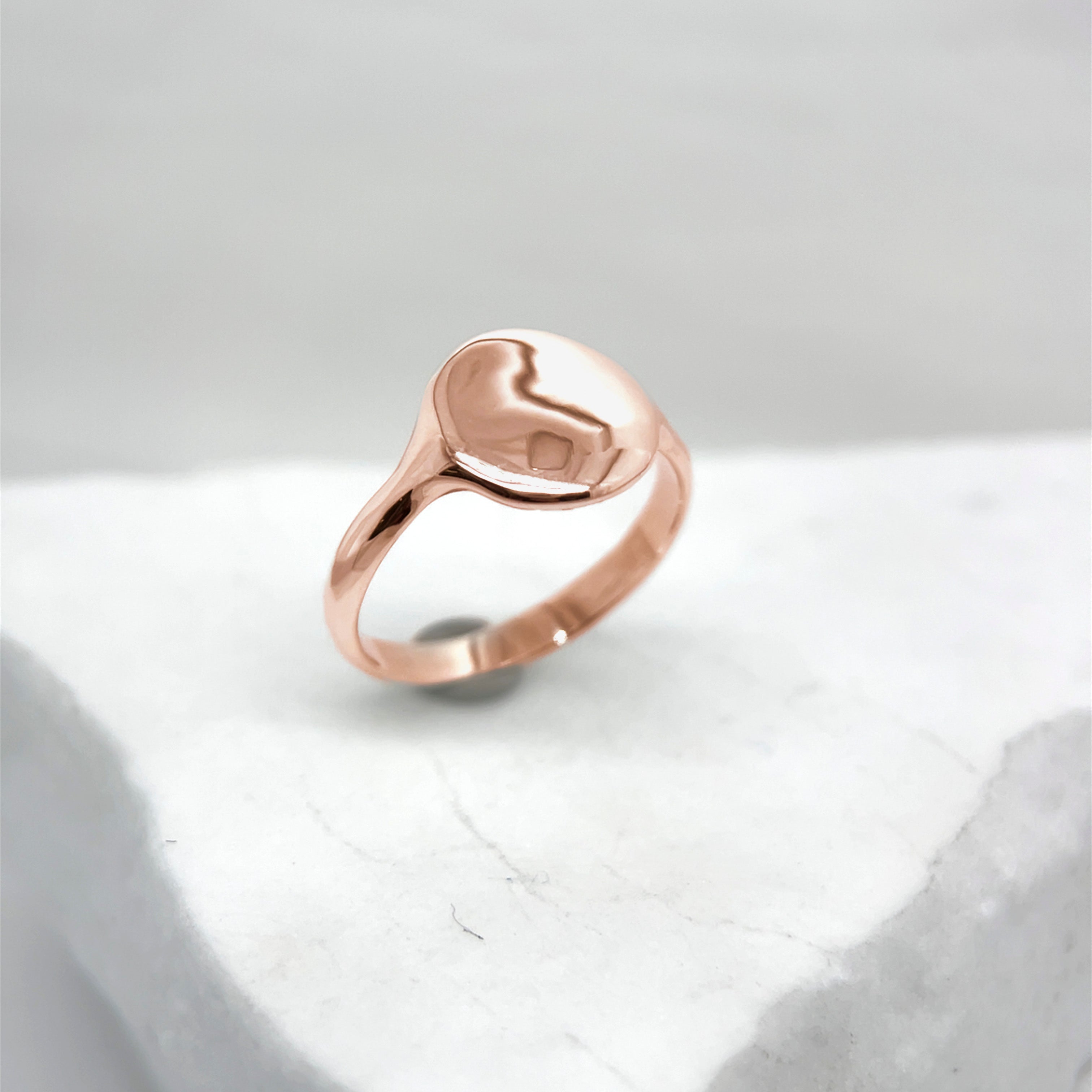 Rose Gold Stacker Impression Ring