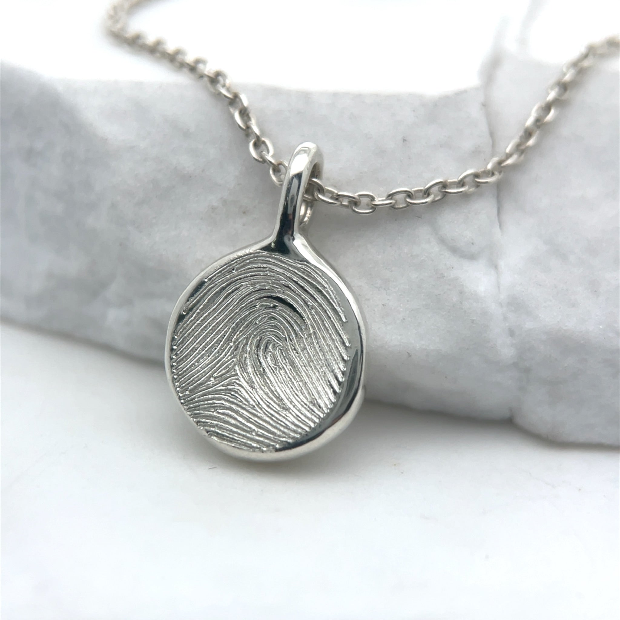 Sterling Silver Impression Necklace