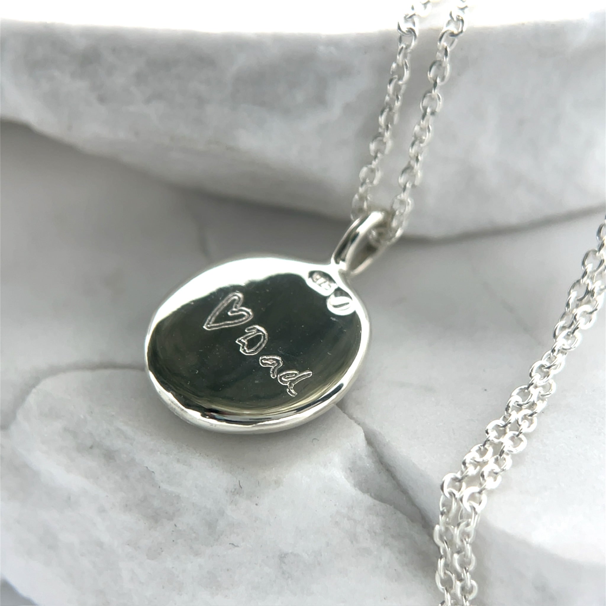 Sterling Silver Impression Necklace