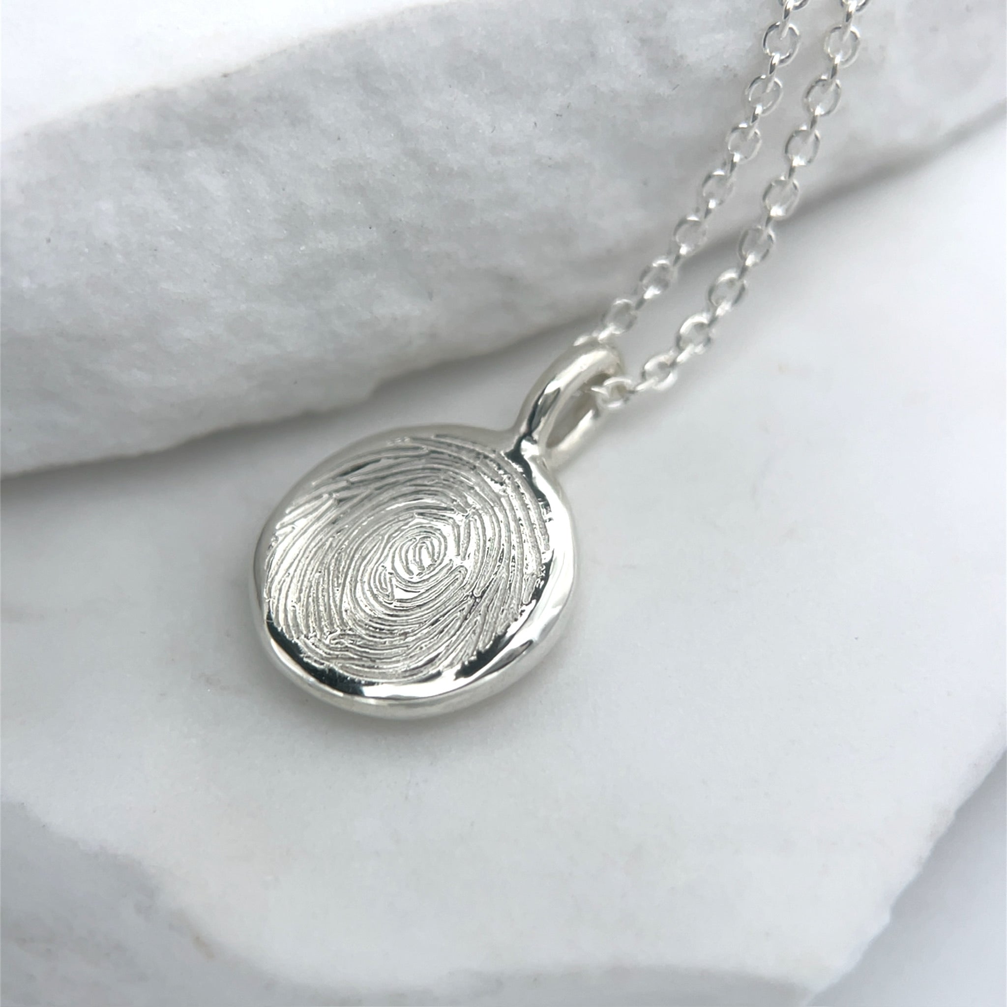 Sterling Silver Impression Necklace