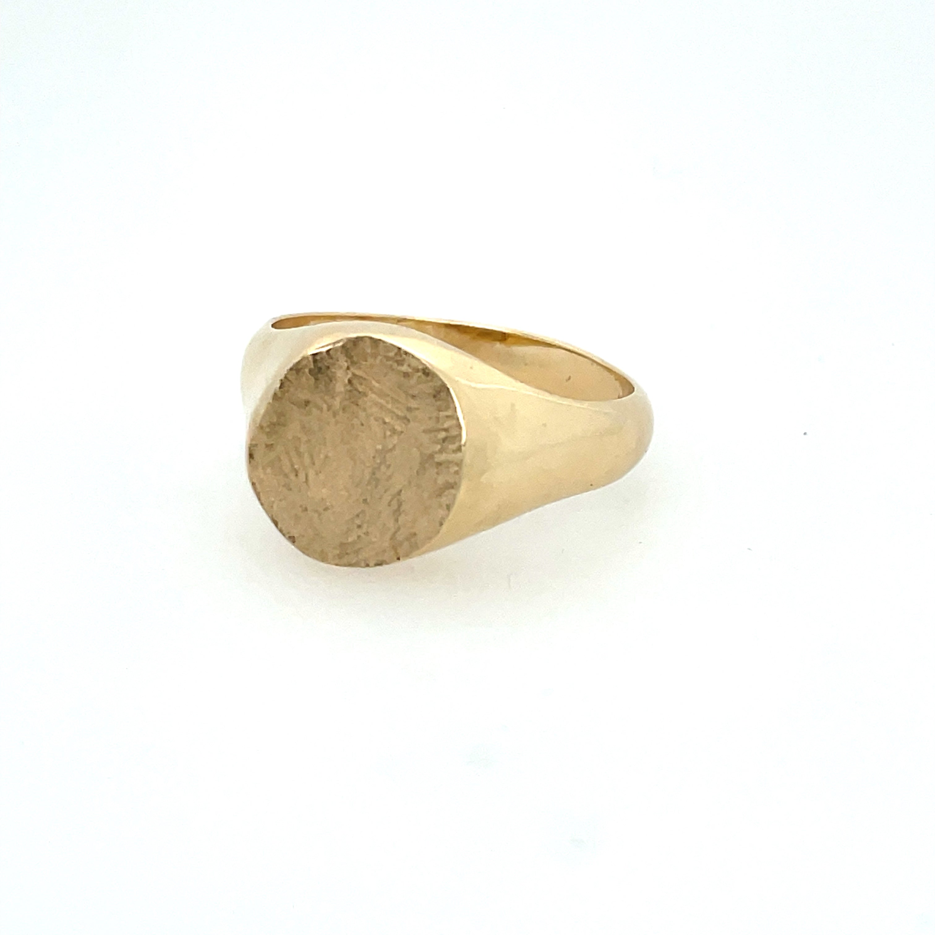 Gold Signet Impression Ring