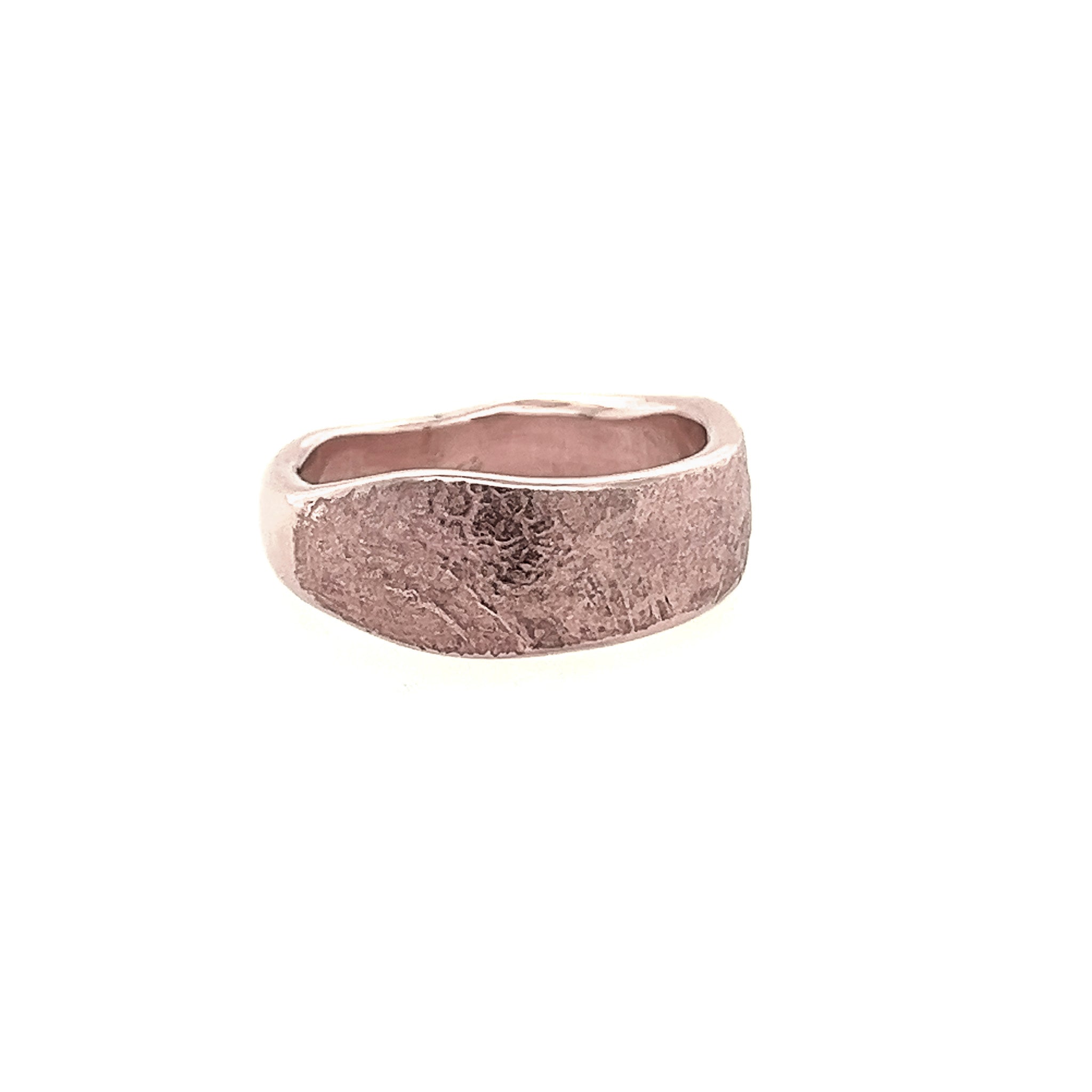 Rose Gold Band Impression Ring