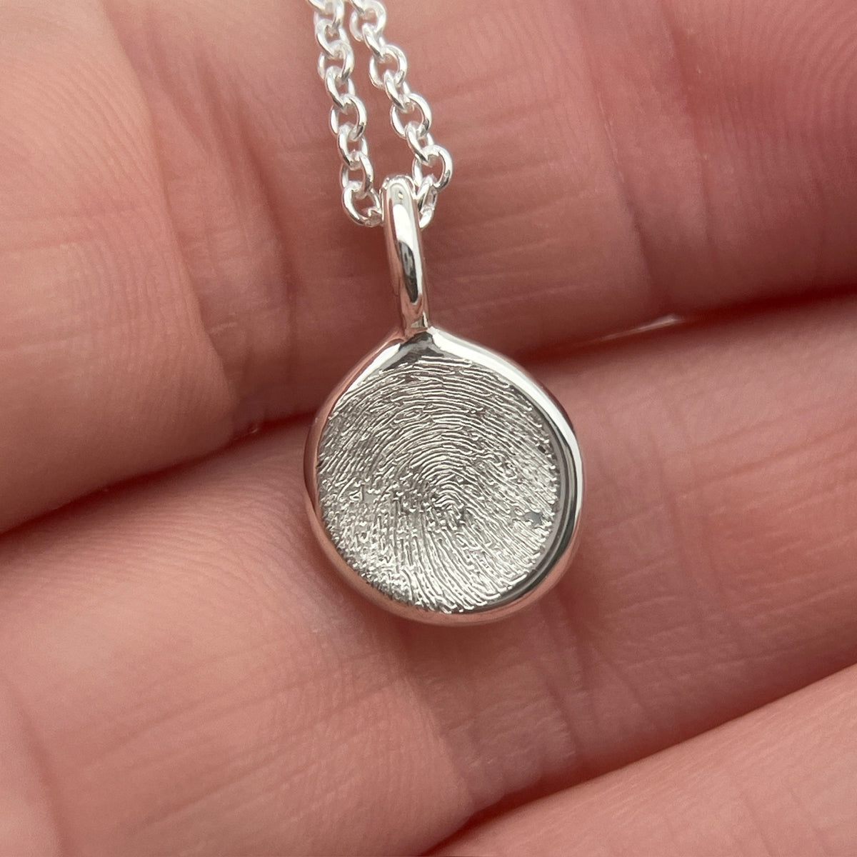 Sterling Silver Impression Necklace