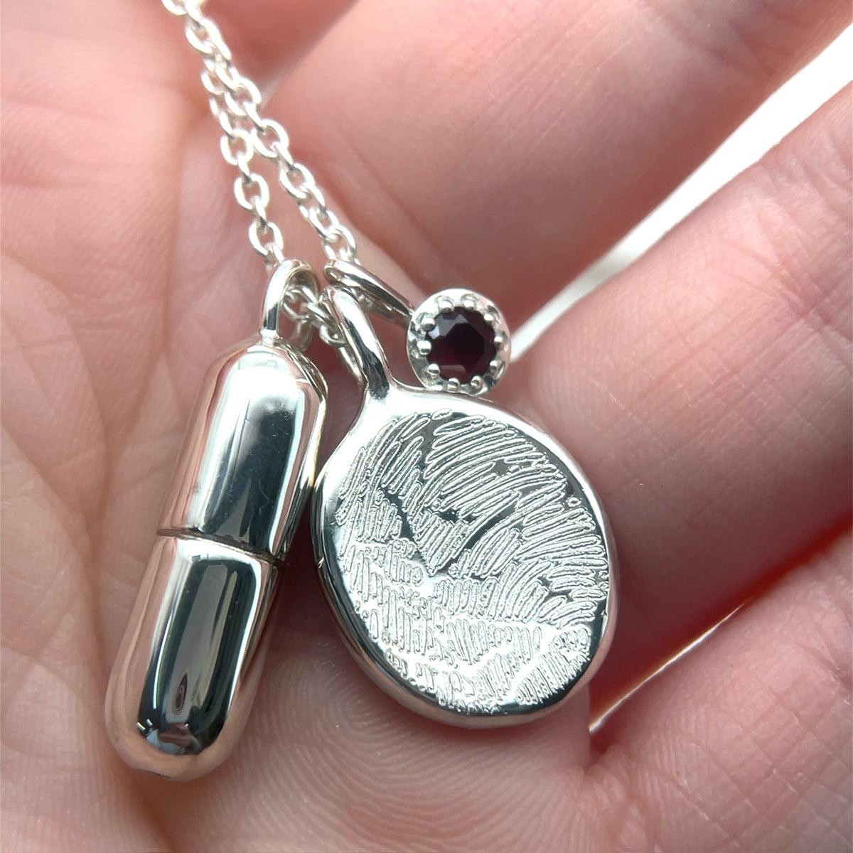 Sterling Silver Capsule Necklace
