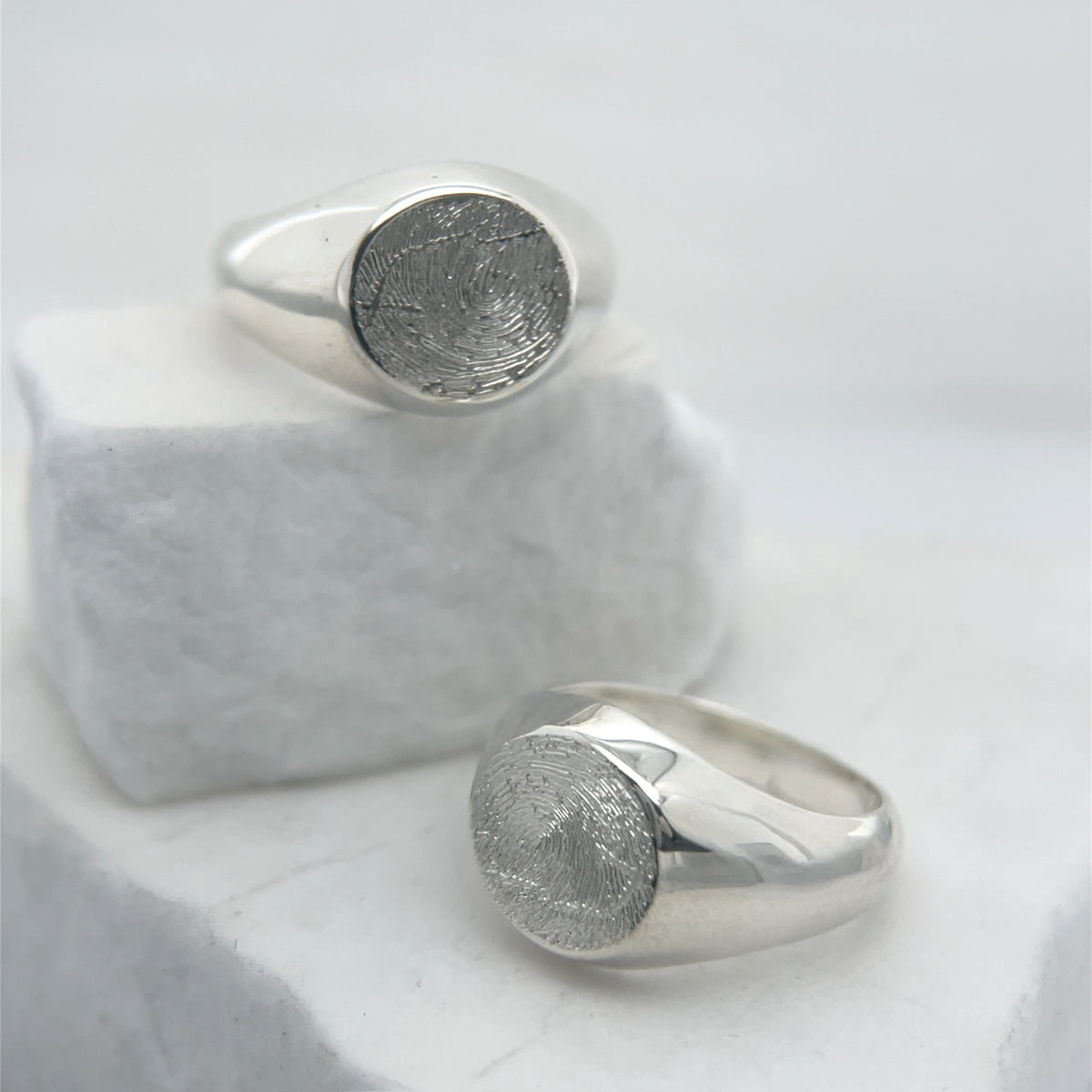 Sterling Silver Signet Impression Ring
