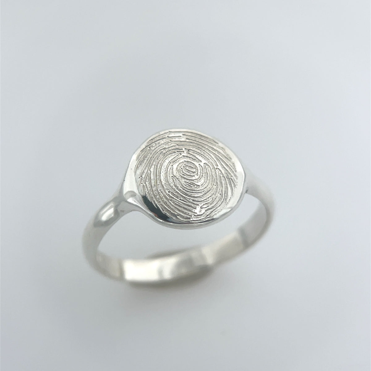 Sterling Silver Stacker Impression Ring