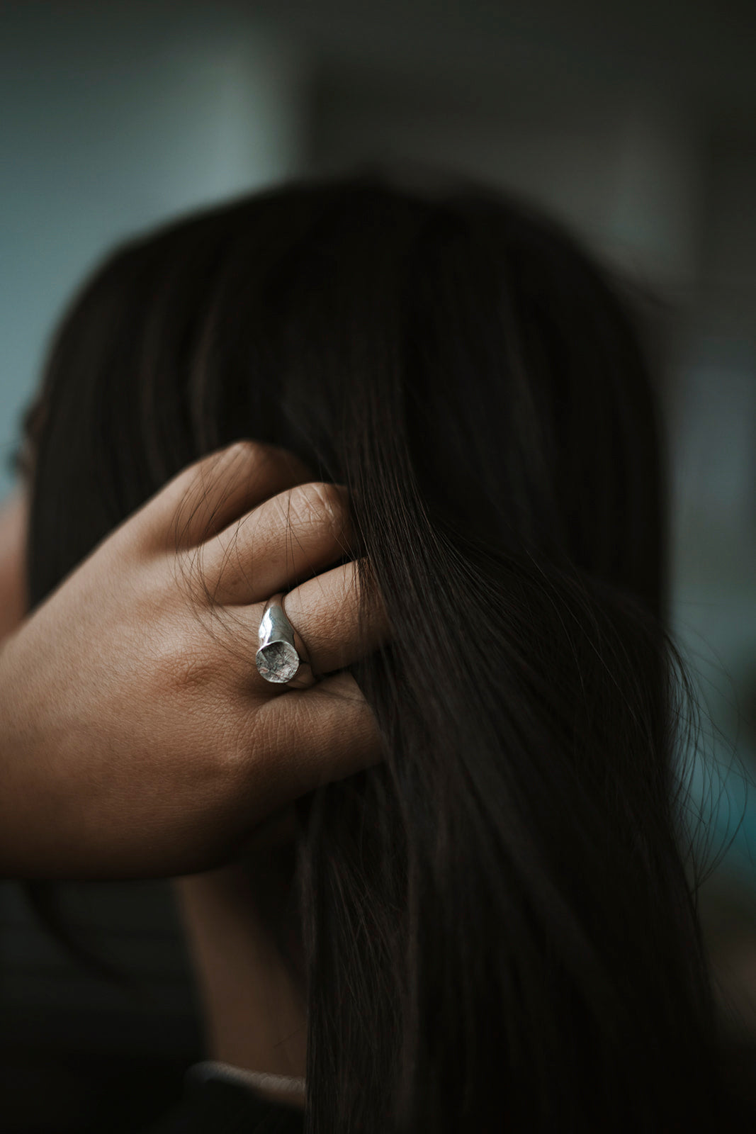 Sterling Silver Signet Impression Ring