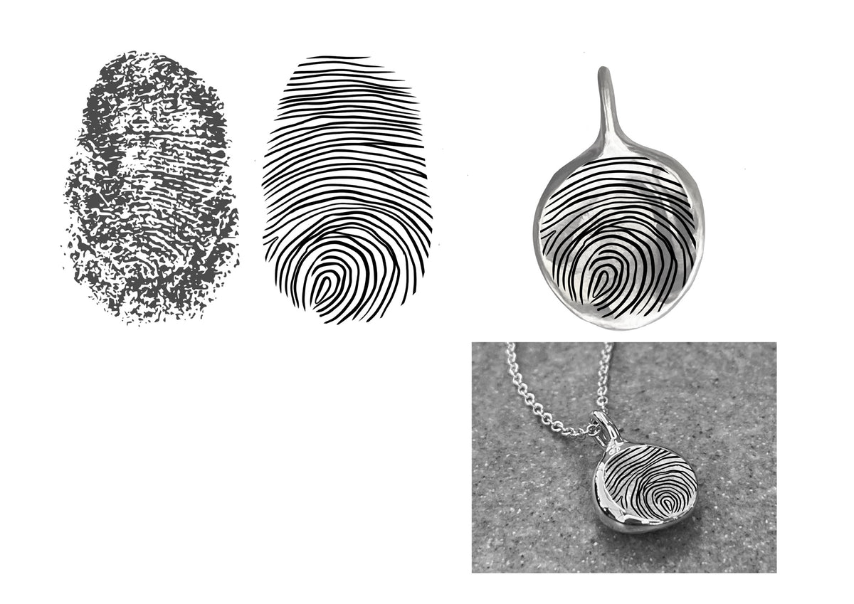 White Gold Impression Necklace