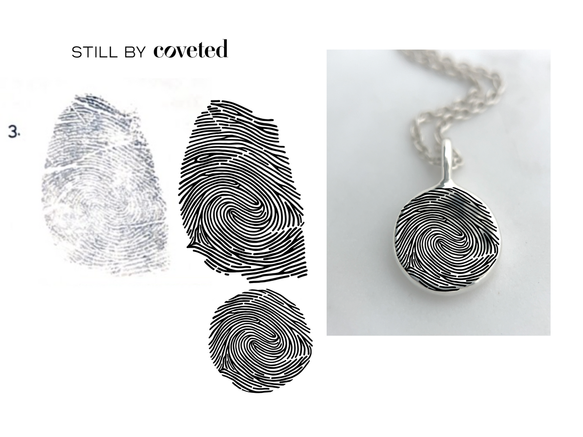 Sterling Silver Impression Necklace
