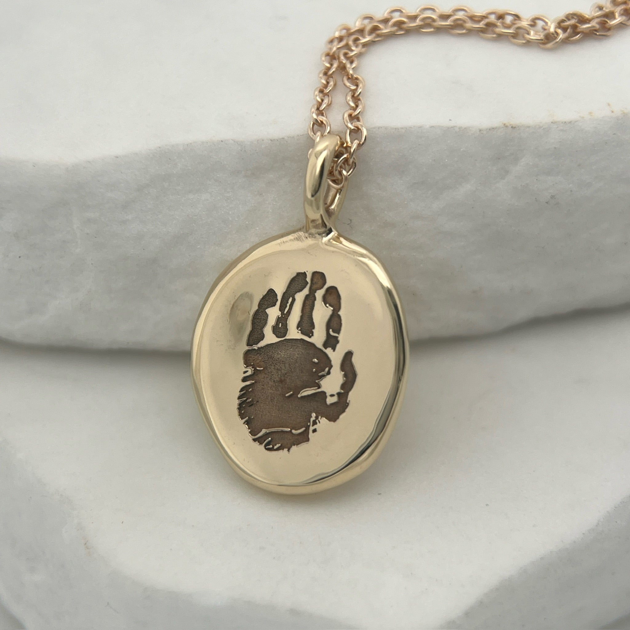 Gold Impression Necklace