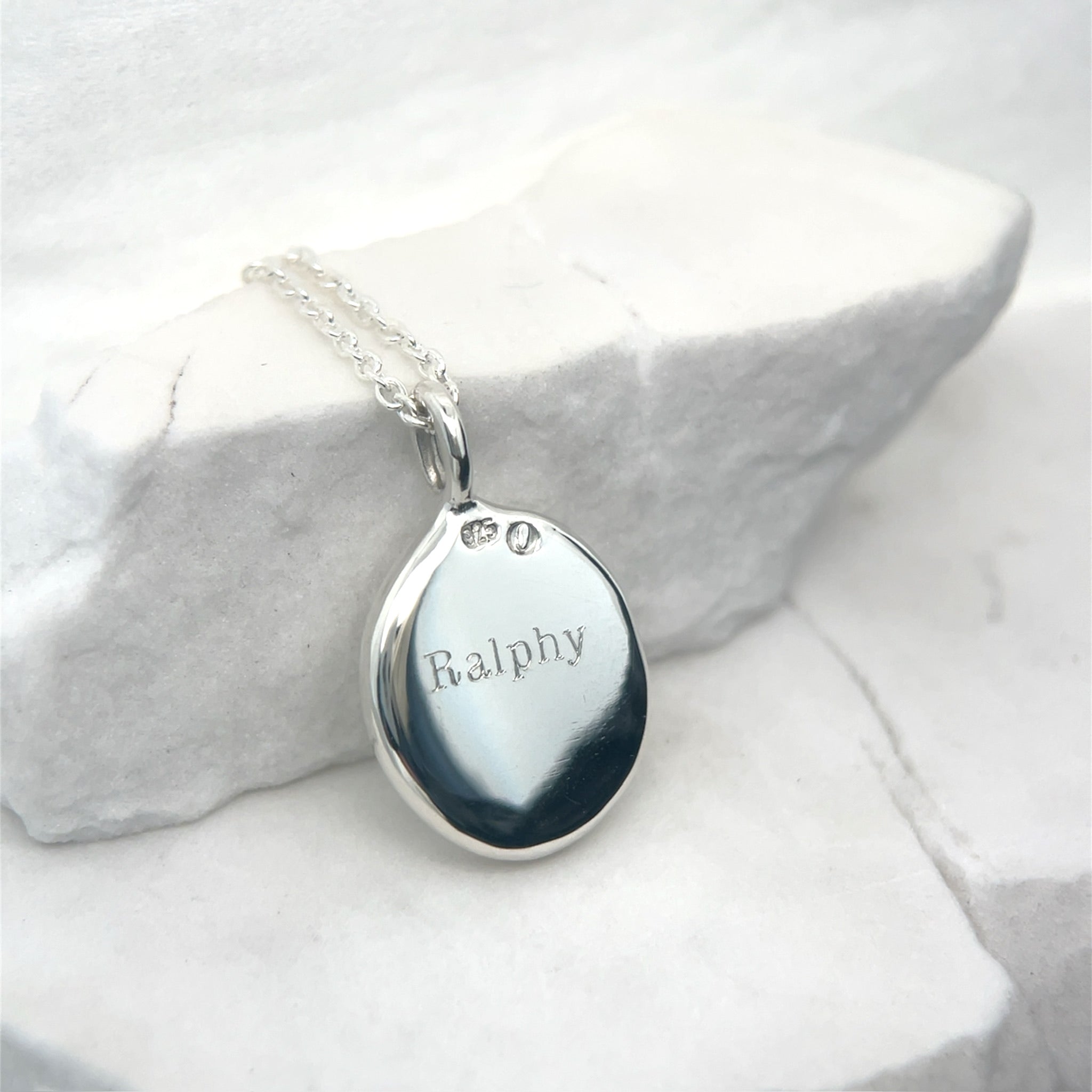 Sterling Silver Impression Necklace