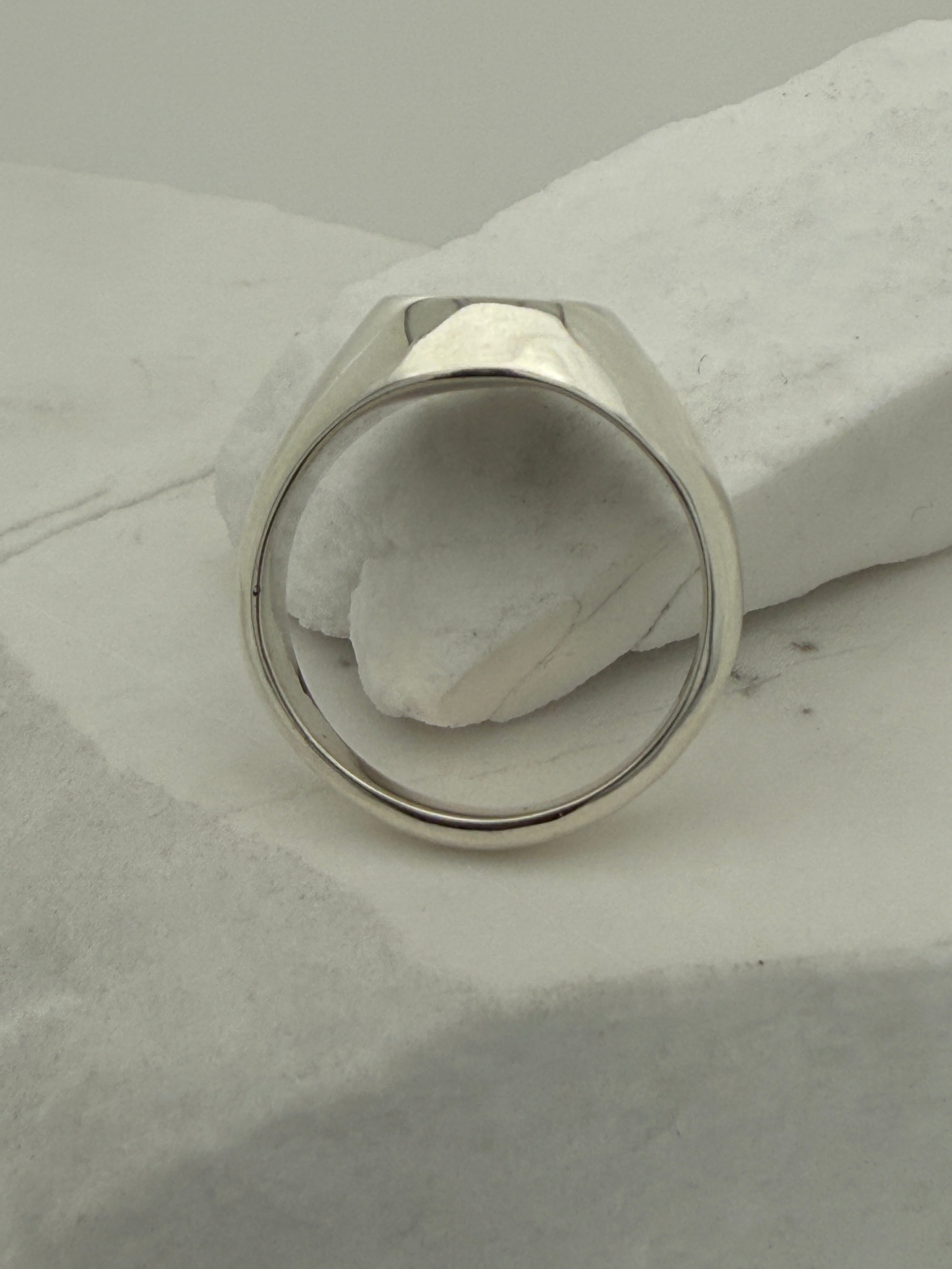 Sterling Silver Signet Impression Ring