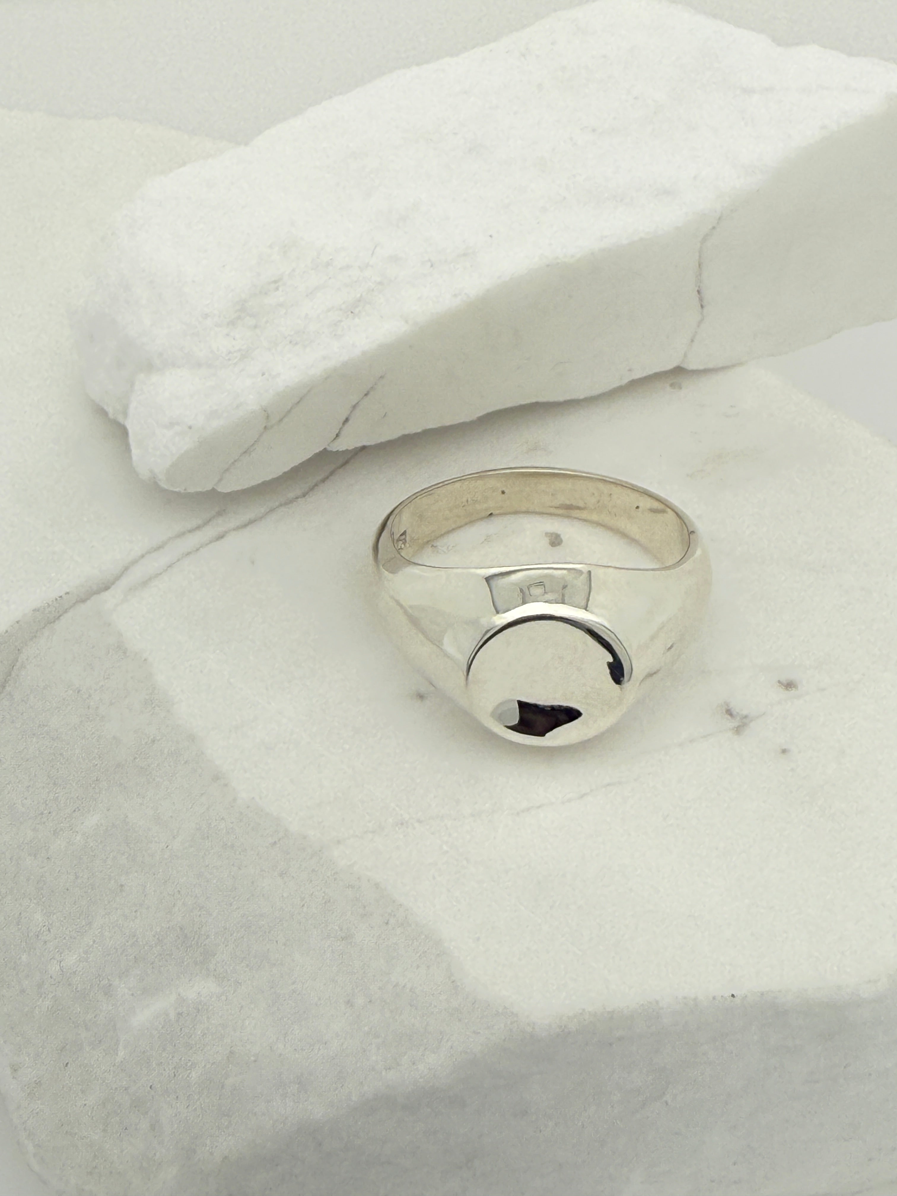 Sterling Silver Signet Impression Ring
