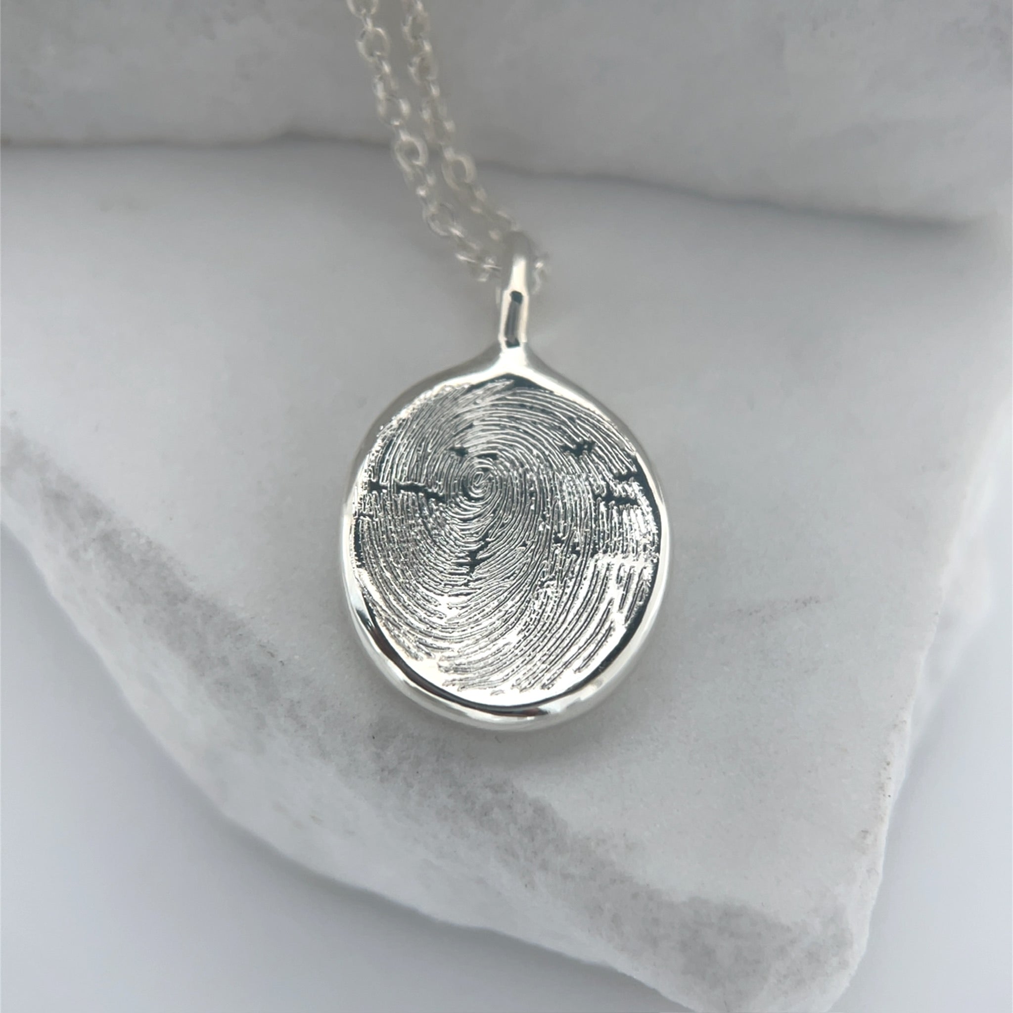 Sterling Silver Impression Necklace