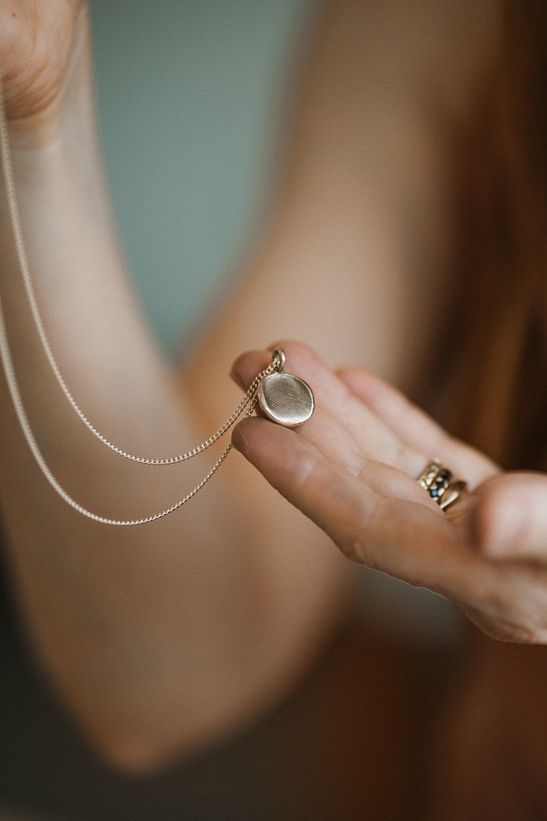 Gold Impression Necklace