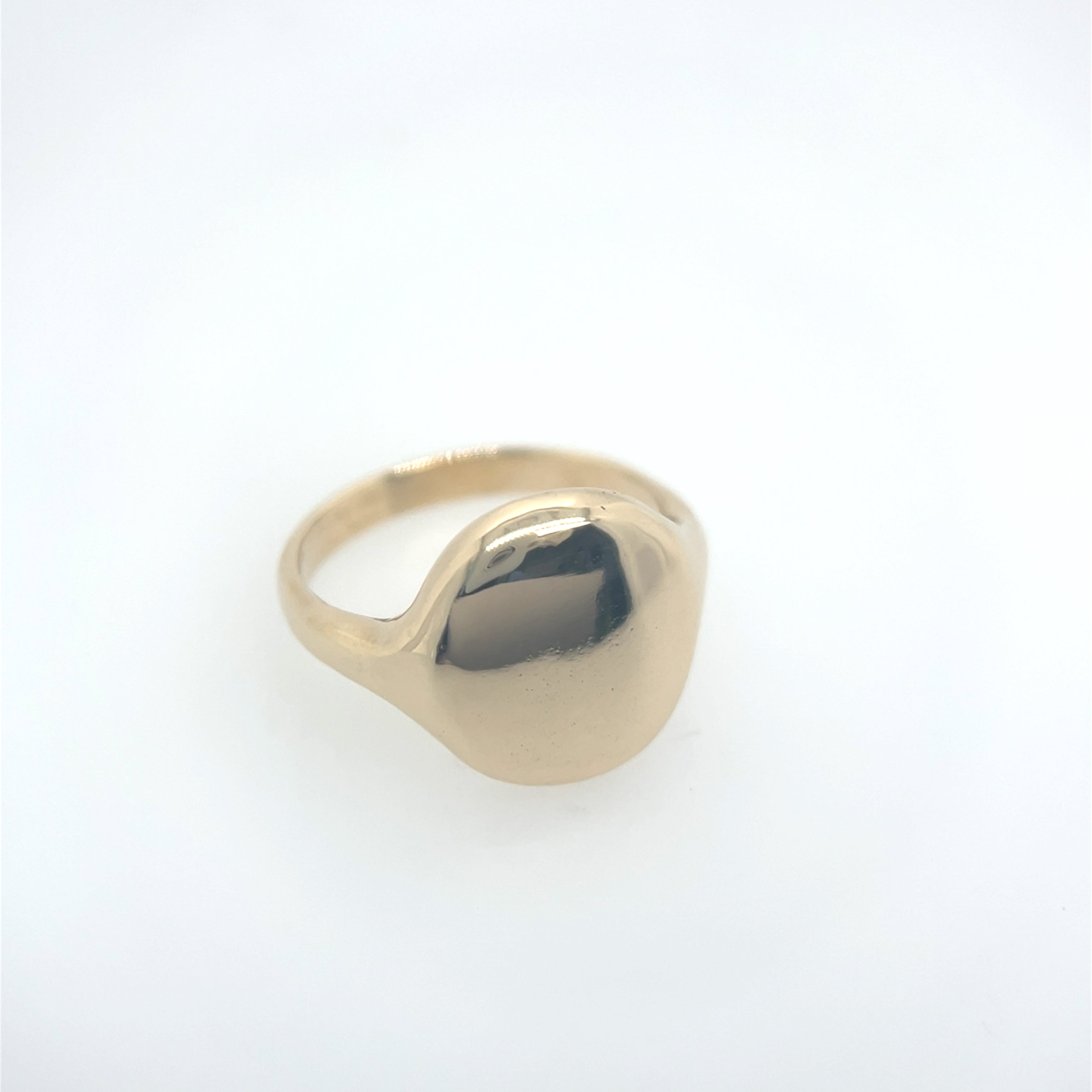 Gold Stacker Impression Ring