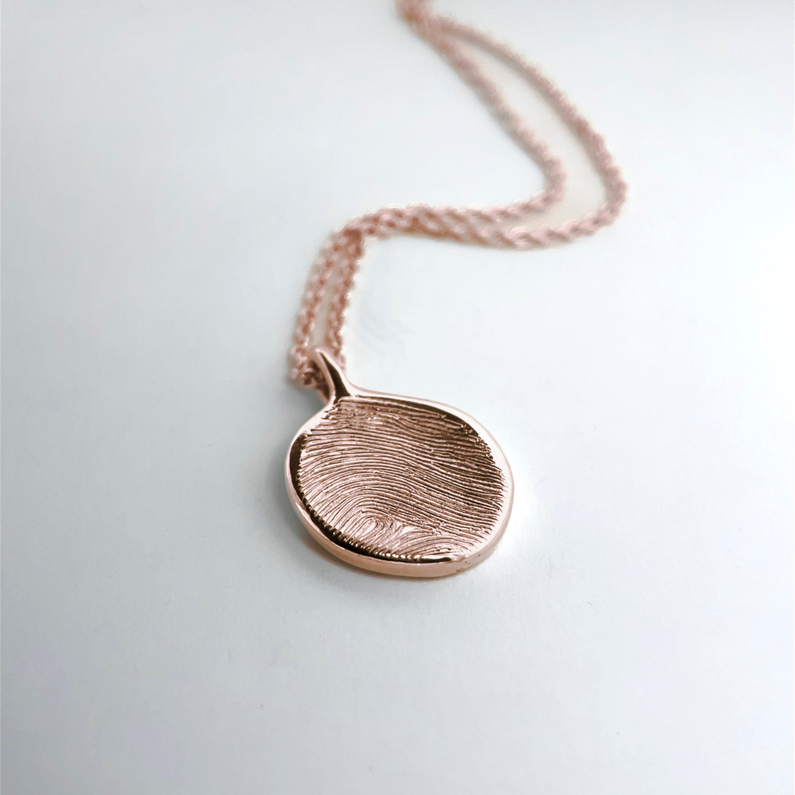 Rose Gold Impression Necklace