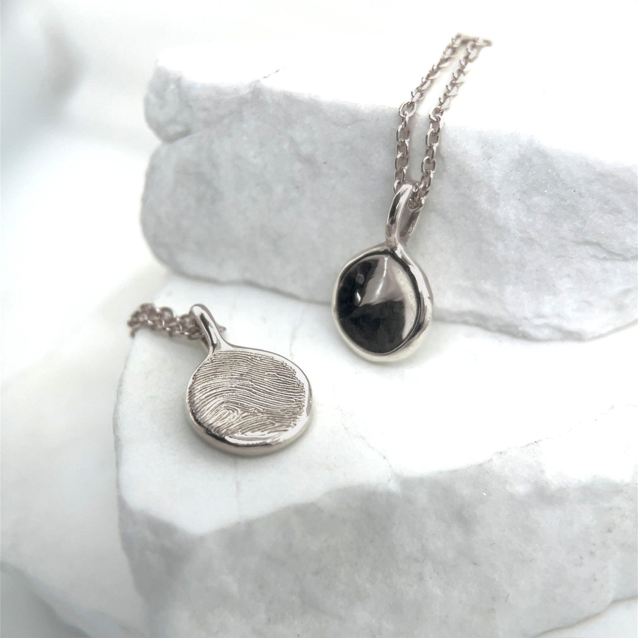 White Gold Impression Necklace