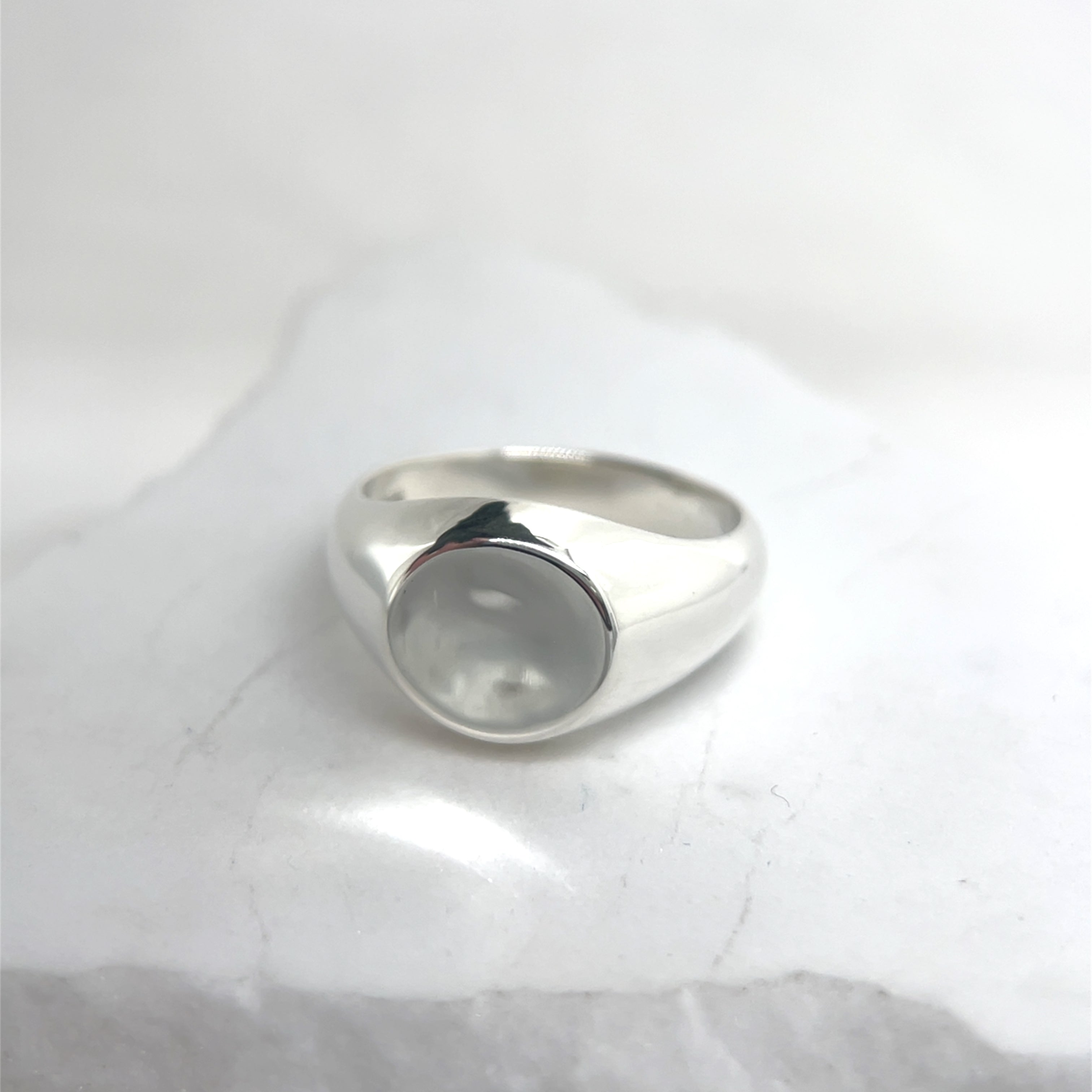 Sterling Silver Signet Impression Ring