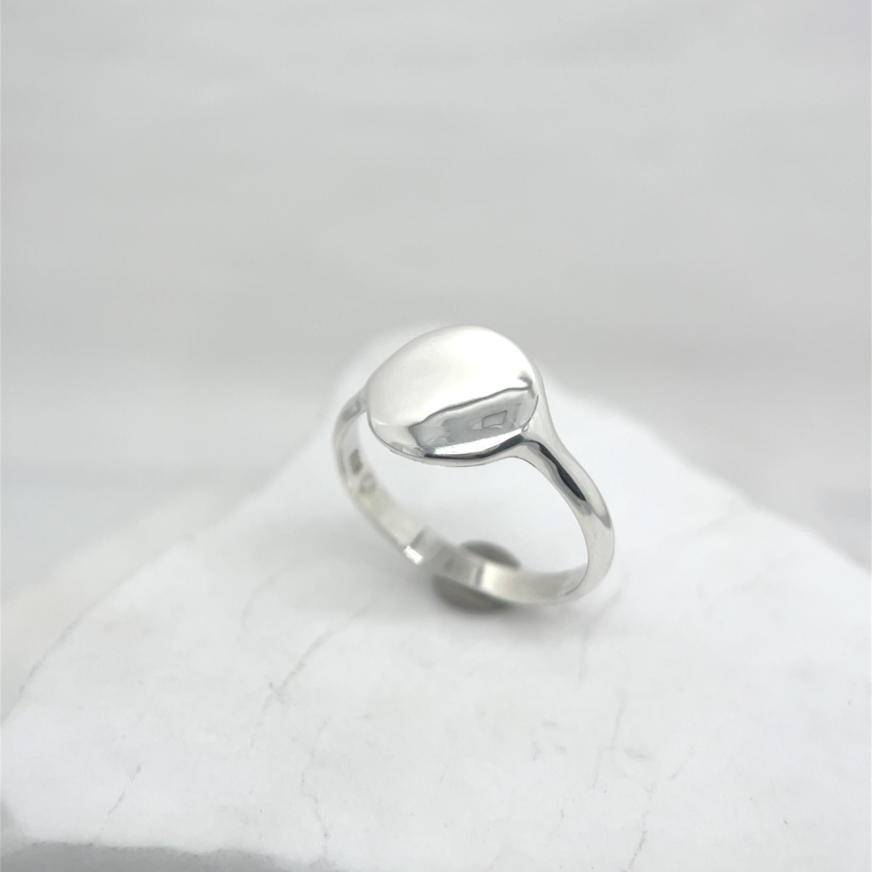 Sterling Silver Stacker Impression Ring