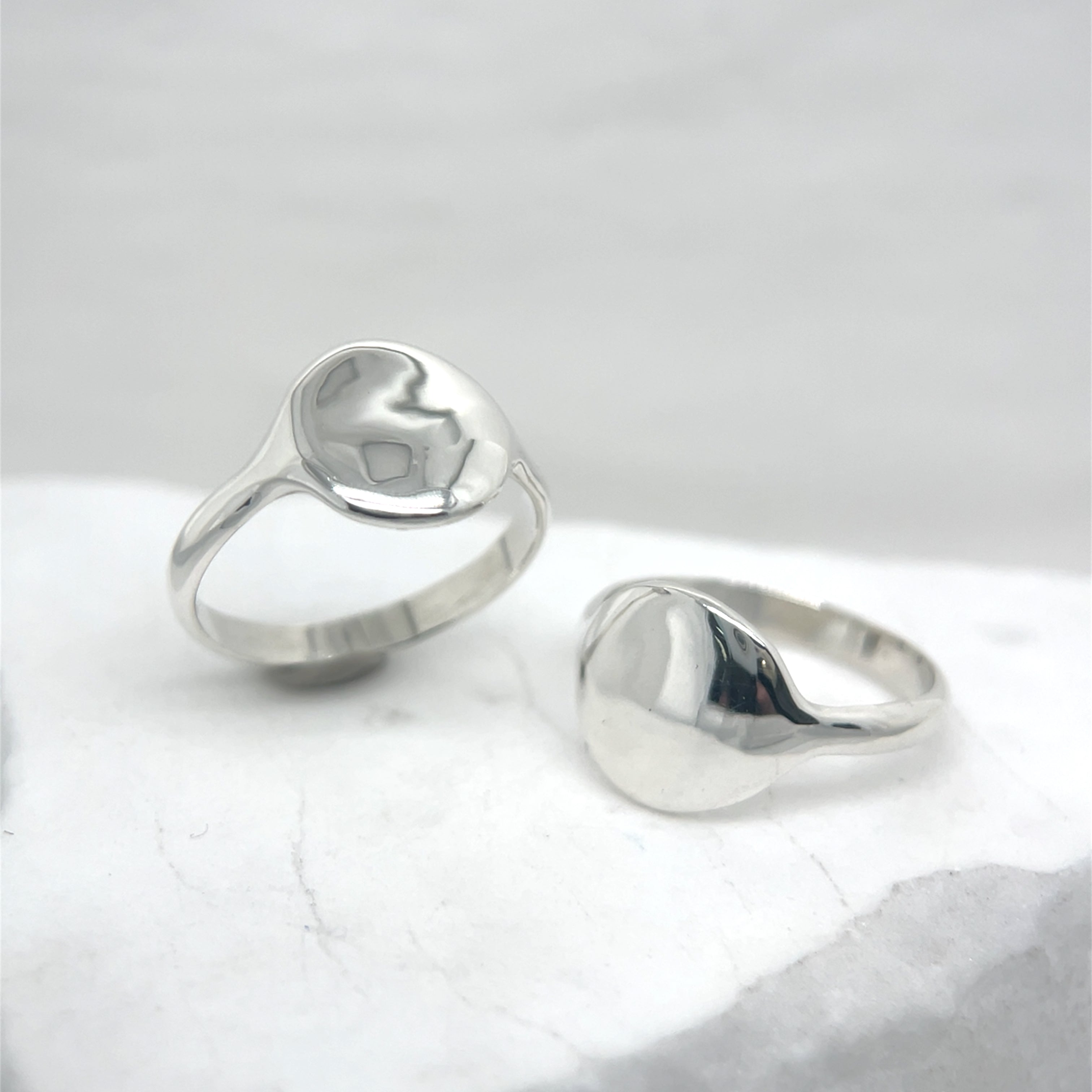 Sterling Silver Stacker Impression Ring