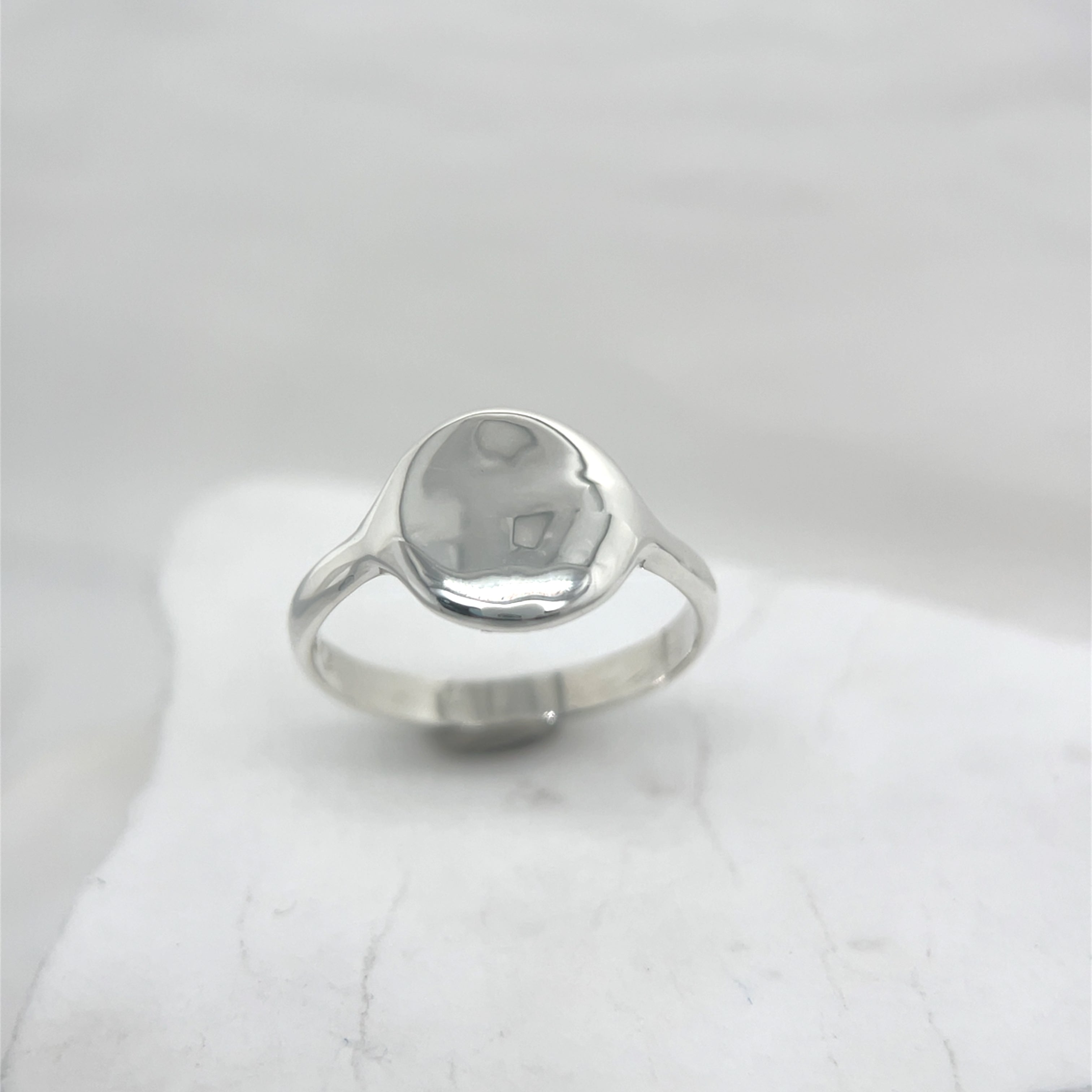 Sterling Silver Stacker Impression Ring