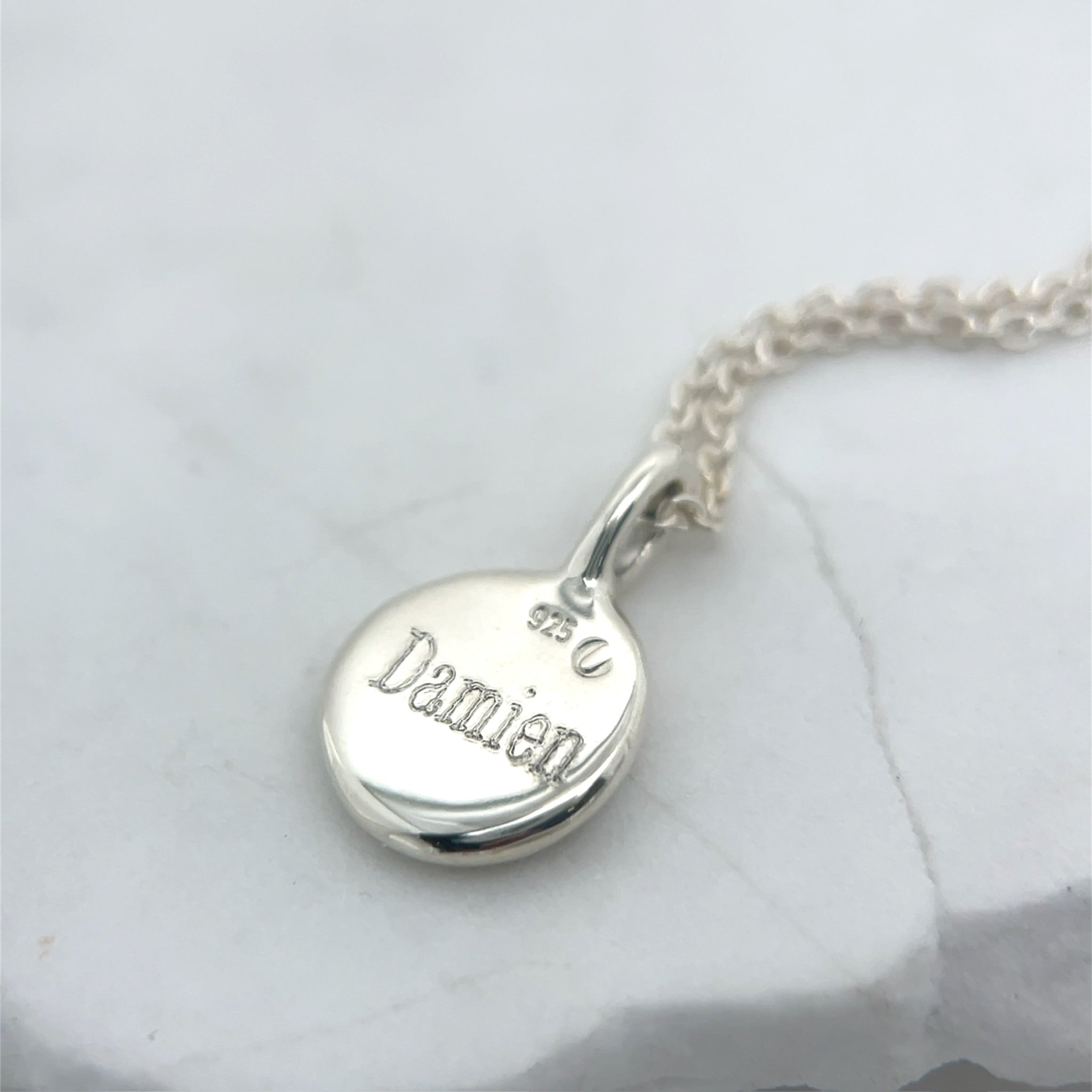 Sterling Silver Impression Necklace