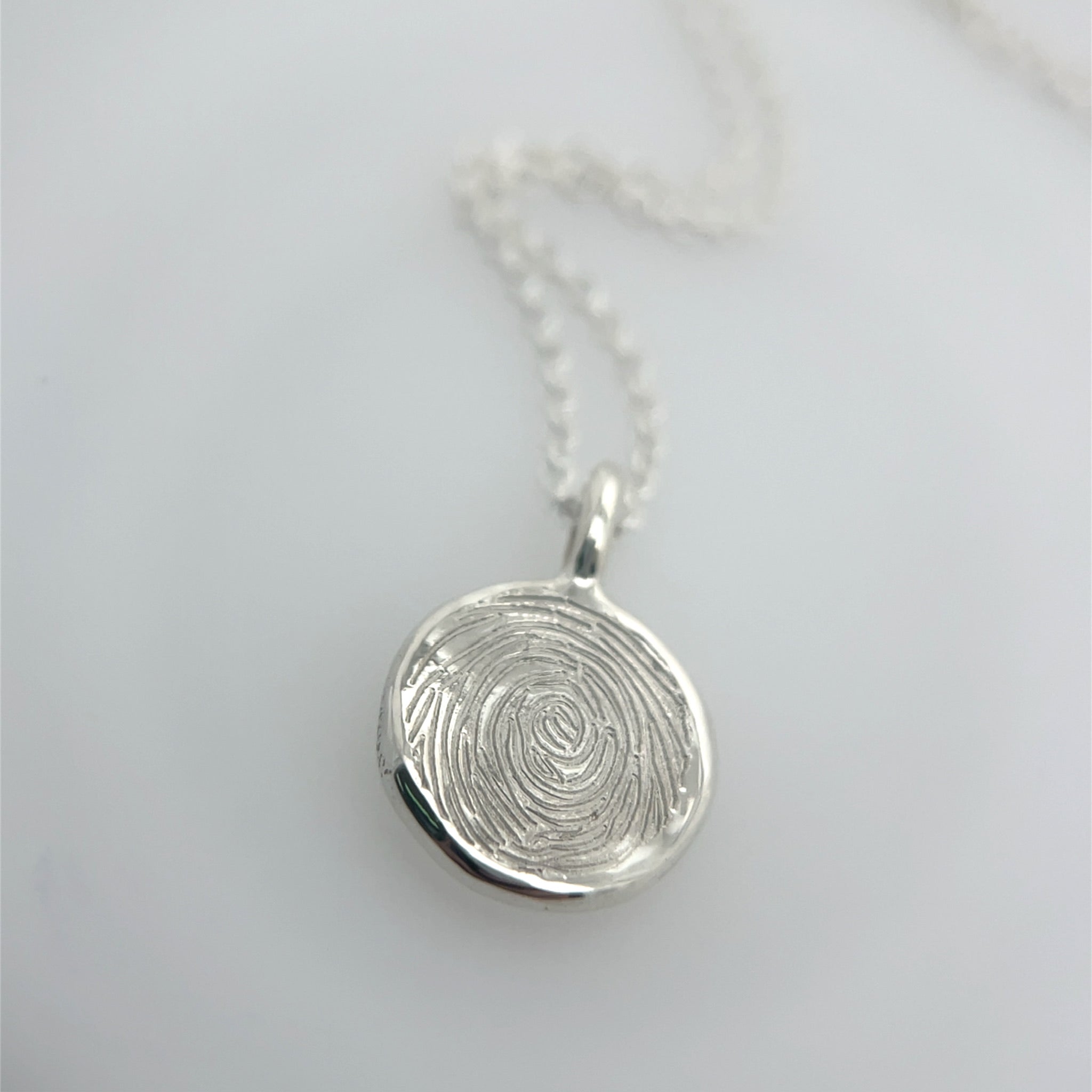 Sterling Silver Impression Necklace