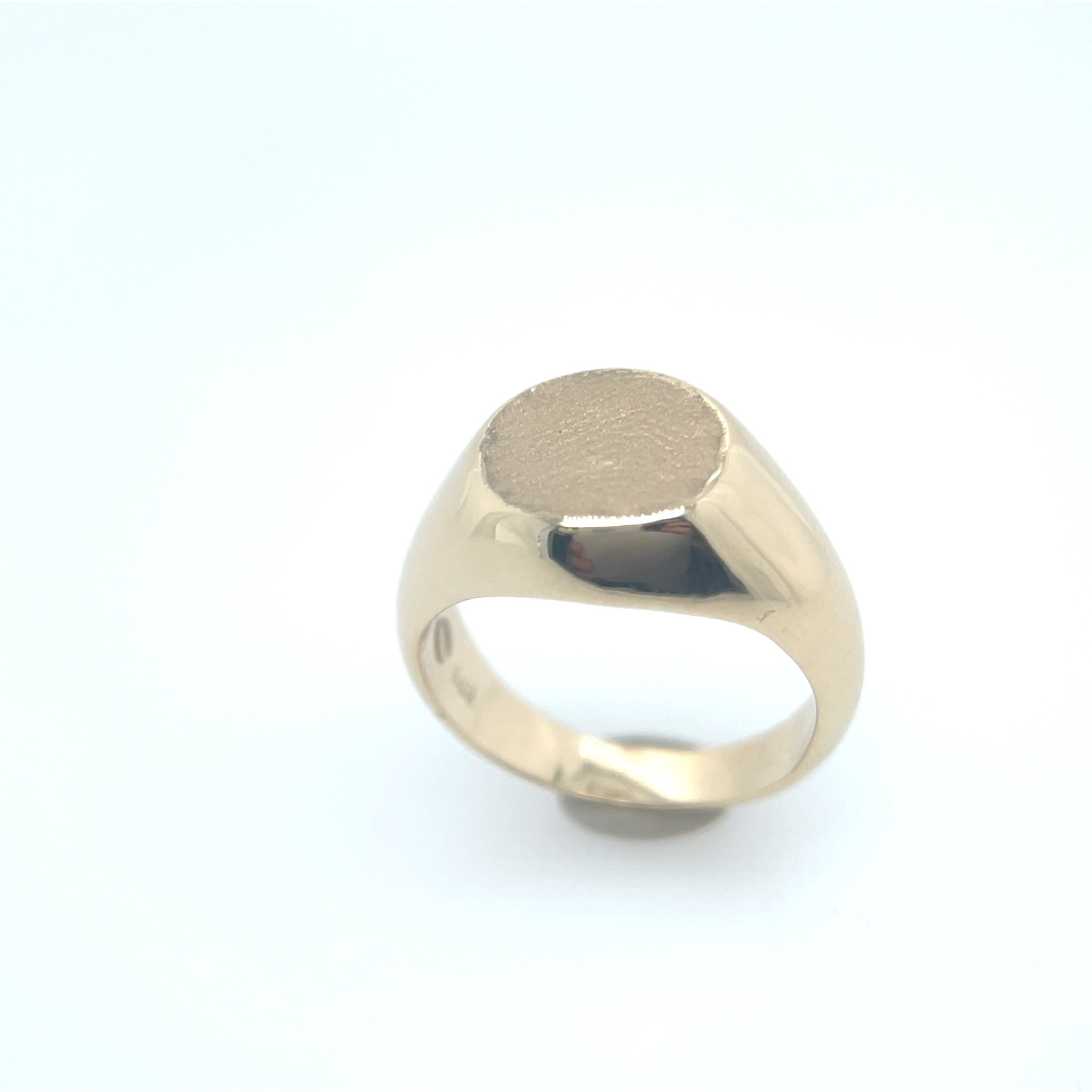 Gold Signet Impression Ring